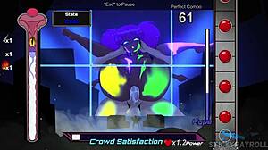 At the rave, I met a girl and made her pussy so wet in this hentai game part 6?