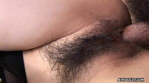 日本の蘭紋舞が無修正3Pで激しく乗る