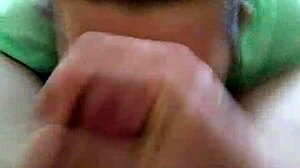 Tina is licking balls like a pro