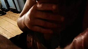 The hung guy gets a restless blowjob session