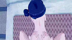 Pov nighttime sex with hikage miyauchi in anime style