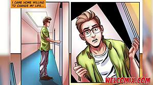 Šukání horké služky u snídaně s nerdem Stallionem