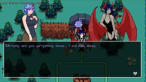 Hey, check out this hentai game with lesbian succubus sex and cum