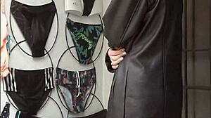 Nasty brunette masturbates outdoors, feeling wet in public exposure