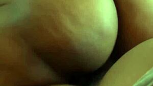 wet pussy gets pounded doggystyle in public spot