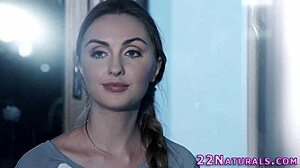 Hey, wanna see this real European babe get fingered hard?