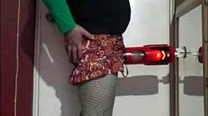 Machines help crossdressers get off when no real man is around. They mimic every thrust perfectly.