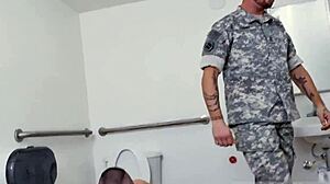 hot military men in gay blowjob action