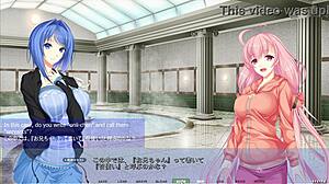 일본 여자, 큰 가슴으로 가족 만나