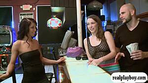 Two Pretty Women GET POUNDED on Turns for Cash