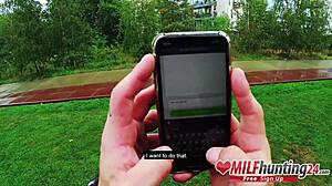 Milf Hunter Encounters Horny Tatted Slut With Fake Tits