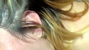 Blonde deepthroats and squirts everywhere