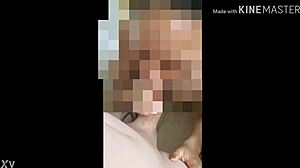 My little whore sucking my dick in cuckold scene