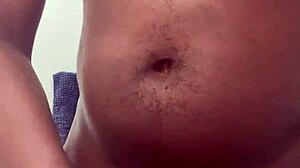 huge black cock handjob with shaved homemade nut in bathroom