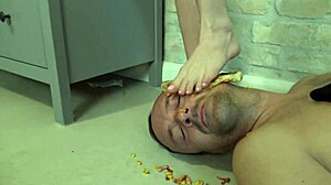 Trampling girls dominate with kinky fetish play