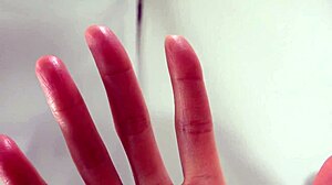 Wet female hands in japanese fetish scene