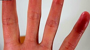 Wet female hands in japanese fetish scene