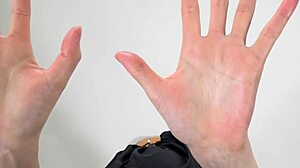 Wet female hands in japanese fetish scene