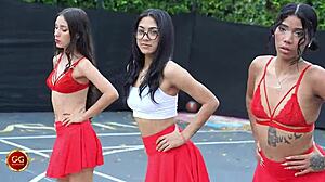 I see a rebellious DJ, horny cheerleader, and wet patient