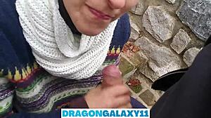 Man, outdoor blowjob in the park near neighbors is wild!