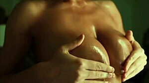 Oiled Perfect Body With Huge Tits On Webcam Show