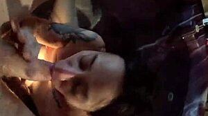 Small Tits Girl Sucks Man in Jacuzzi Pool