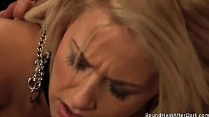 Bound Lesbian Slave With Big Ass Gets Spanked And Strapon Banged