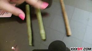 party turns into hardcore teen fuck fest with monster cocks