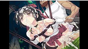 Suggestive Hentai Anime Game Featuring Divine Miko Koyori In Part Two Adventures