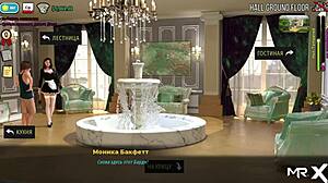 fashionbusiness peeks at panties in this hentai scene