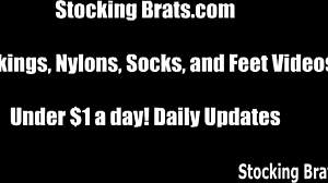 wearing stockings makes us so horny in bdsm