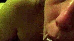 interracial deepthroat with monster cock and big black cock in bedroom