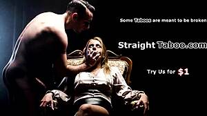 Straighttaboo Com - Geiler Mann zwingt Frau zu intensivem Dreier mit tätowierter Babysitter inklusive Facesitting und hartem Blowjob