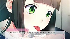 Erovoice part 1 features detailed hentai blowjob and masturbation scenes in an anime game