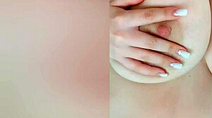 Busty Beauty Excites Big Nipples On Camera While Parents Sleep