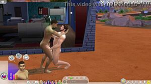 Straight Sim Succumbs to Gay Temptation in Cartoon