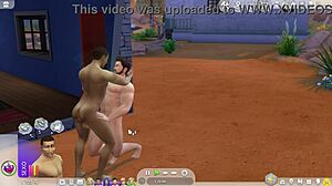Straight Sim Succumbs to Gay Temptation in Cartoon