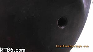 Upside Down Babe Delivers Sloppy Oral Action