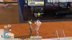 Straight Sim Succumbs to Gay Temptation in Cartoon