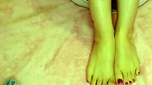 i pamper my latina feet with a rich massage, oops i mean fix