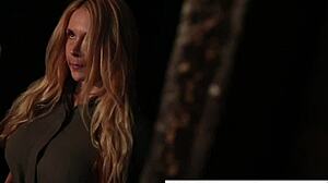 Sexy blonde sarah takes big cock in glory hole