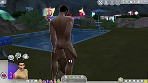 Straight Sim Succumbs to Gay Temptation in Cartoon