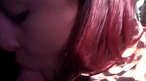 Real Partying Teen Gives Brain to Cock!