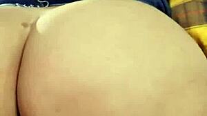 Curvy Babe in Socks Gets Wild Cumshot in POV!