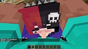 ellie gets her face fucked hard with deepthroat and facial