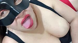 Anális kudarc Halloweenkor engedelmes Minnie Mouse kurvával, szűk segg küzd Goofy méretével