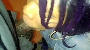 Tranny named Red sucking my dick part 1