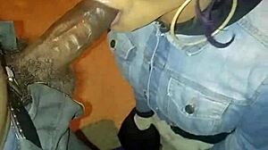 Tranny named Red sucking my dick part 1