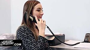 Big Daddy Makes Bambi Brooks Ride His Massive Cock Hard!