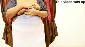 Myanmar college student showing her big boobs 😍 in class